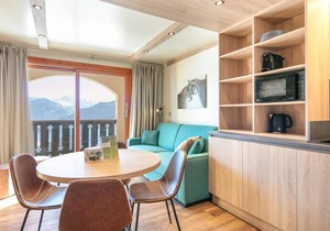 200m from ski slopes, terrace, balcony, parking, tv, ski locker, 32m², Valmorel
