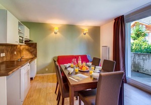 300m from resort center, fitness, swimming pool, parking, tv, ski locker, 40m², La Féclaz