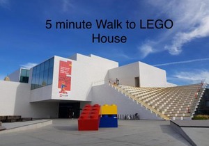 300meter walk to LEGO house - 70m2 apartment with garden