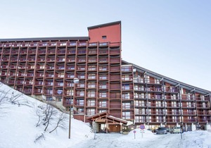 50m from ski slopes, 10th floor, balcony, tv, 29m², Les Arcs