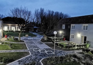 Comfortable individual lodgings in a natural setting.