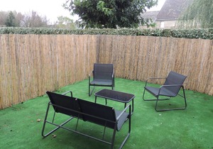 Comfortable individual lodgings in a natural setting.