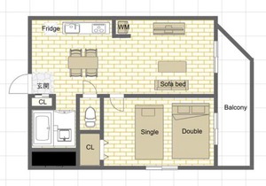 F-Shinkoiwa ColorBee Hostel5 4min to nearest station
