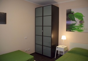 Furnished three-room apartment with terraces