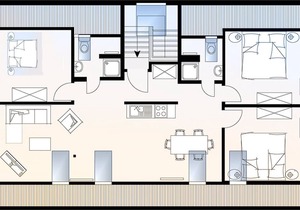 LOFT 5 - Strandloft Norderney Apartment - 5 minutes walk to the west beach
