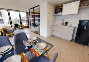 LOFT TYPE APARTMENT IN CHAPINERO WITH MOUNTAIN VIEW