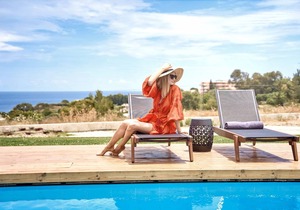 Luxury Rhodes Villa Amel Villa Sea View Private Swimming Pool 4 BDR Kalithea