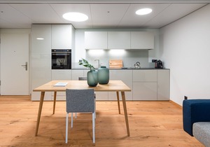 Modern, simple, with comfortable and elegant apartment style
