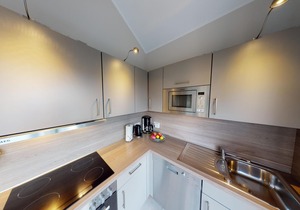 Modern vacation home for 4 people with garden and barbecue near the beach.