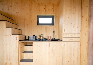 Sustainable overnight experience in the Green Tiny House Nature on the North Sea