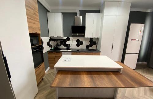 Yesil District Apartment | Недавно отремонтированные, новые апартаменты в стиле лофт с одной спальней и гостиной в Nexpo City - район Экспо, торгово-развлекательный центр MEGA Silk Way, INVICTUS GO, Назарбаев Университет, недалеко Ботанический Сад, аэропорт