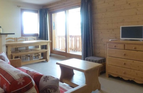 Vallandry Apartment | 150m from resort center, floor -2, balcony, ski locker, 40m², Peisey-Vallandry