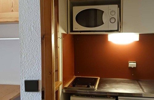 Vallandry Apartment | 150m from ski slopes, 4th floor, view mountain, balcony, tv, ski locker, 22m², Peisey-Vallandry