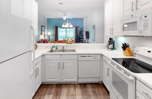 Bahama Bay Condo | 1st floor condo w/shared pools, gym, basketball court, sauna, near theme parks