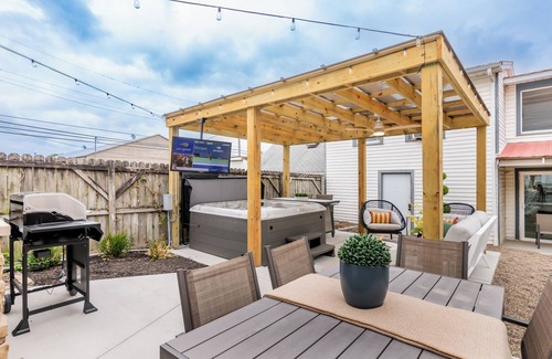 Butchertown House | 3 Story Nulu Home with Epic Patio and Hot Tub