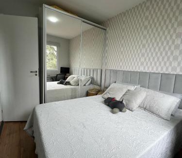 Panamby Apartment | 313 Vibra e Metrô Giovanni Gronchi Vista para marginal 1 dormitório