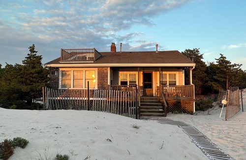 West Falmouth Cottage | A Family or Honeymoon Cottage In The Dunes with 200 feet of Private Beach
