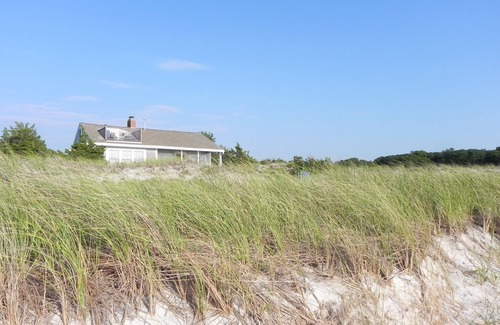 West Falmouth Cottage | A Family or Honeymoon Cottage In The Dunes with 200 feet of Private Beach