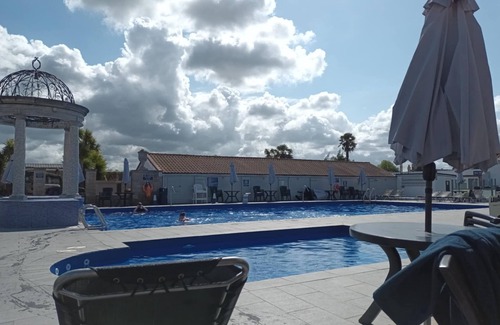 Westmarsh House | A rare and cosy air-conditioned caravan based on a beautiful family-owned site