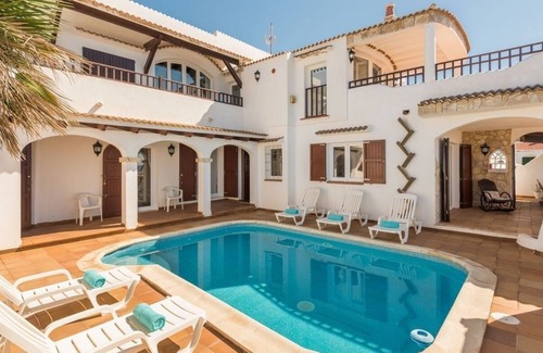 Cala'n Bosch Villa | Adorable large designer villa, facing the sea in Menorca