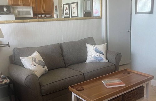 Lenox Park Apartment | An adorable, direct oceanfront front studio with a large private balcony.