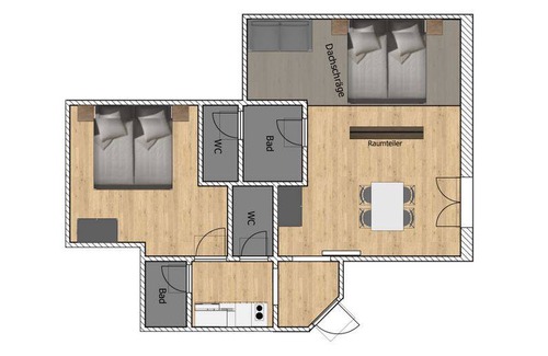 Lackenhof Apartment | Apartment ∙ 2 bedrooms ∙ 5 guests