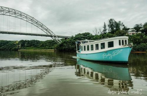 Mzamba Beach Boat Rental | Baby Blue Houseboat