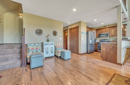 Arnolds Park Cabin | Beautiful 1500+ sq ft cabin with outdoor pool just steps off the patio