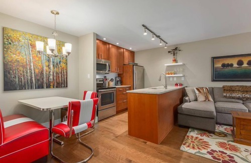 Whistler Creekside Condo | Beautiful Creekside Lake Placid Lodge Coach House with hot tub and heated pool