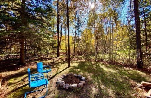 Backus Cabin | Beautiful log cabin on a private wooded lot