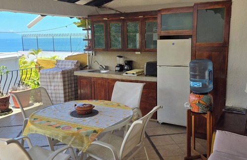 Downtown Puerto Vallarta Apartment | Big sun terrace with view over old town and ocean.