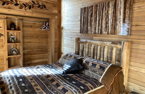 Elbert Cabin | Cabin on 60 acre working horse ranch! Plus peacocks, goats &mini horses!