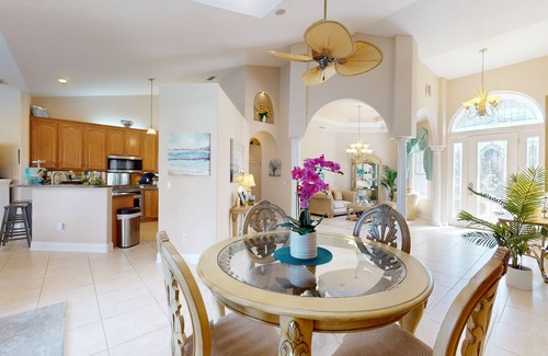 Palm Harbor House | Canalfront Home with Private Pool, High-Speed WiFi, Central AC, and Dock!