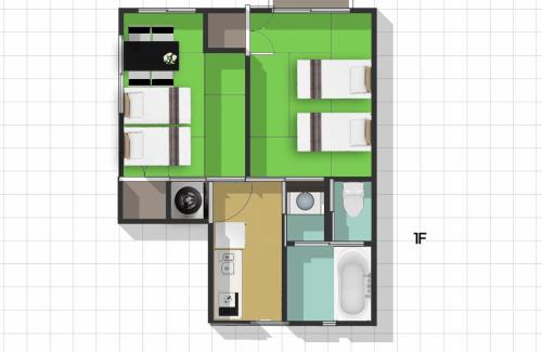 Higashinari Apartment | CandyHouse鹤桥站徒步7分钟难波日本桥心斋桥8分钟奈良usj天王寺直达