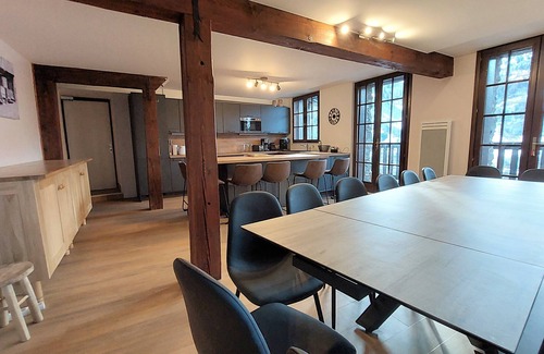 Valmeinier Ski Chalet | Chalet sleeps 26, ski-in/ski-out, panoramic view, sauna.
