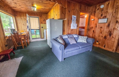 Indian River Cottage | Charming lakefront cottage with large yard, dock, & fire pit - close to downtown