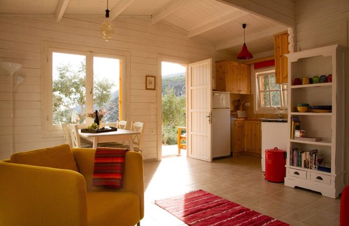Agía Eiríni Cabin | Charming Wooden Eco-House in unspoiled nature surrounding Sougia