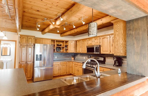 Sault Ste. Marie House | Country Living Custom Built Log Home with Hot Tub and Sauna