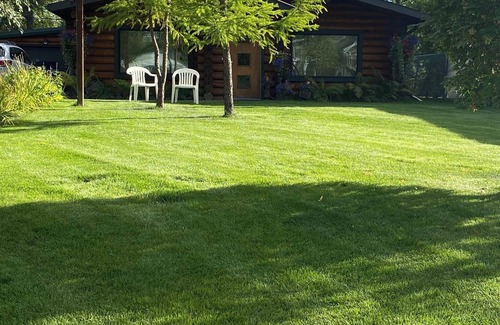 Fairbanks Cabin | Cozy Cabin w/gas fireplacen. Great location in town. On city bus line.