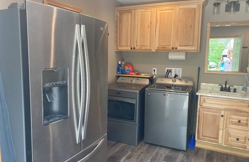 Nevis House | Deer Lake lakefront lot with sandy beach, camper, bathhouse. Minutes from Nevis.