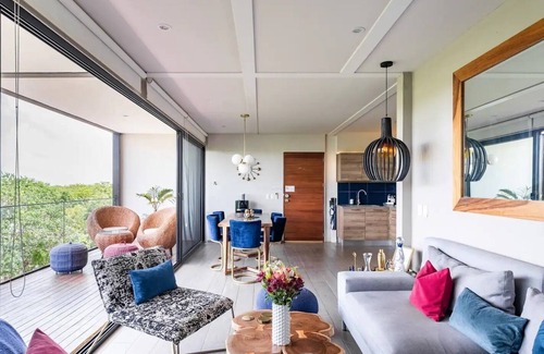 Ek Balam Village Apartment | Designer Penthouse | Jungle View + Private Pool