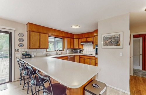 Jacoby Creek House | Dog-Friendly Home with a Creek View - Free WiFi, Fireplace, & Washer/Dryer