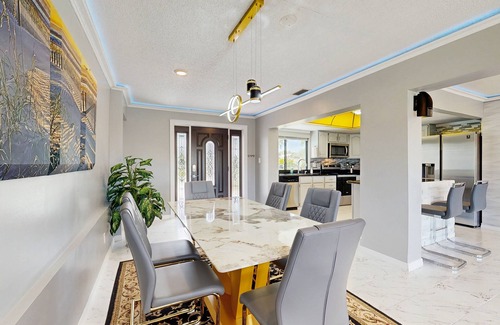 Palm Harbor House | Dog friendly -waterfont home with a private dock, work station , W/D and WIFI