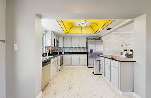 Palm Harbor House | Dog friendly -waterfont home with a private dock, work station , W/D and WIFI