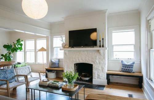 Eastwood House | East Nashville Retreat w Fireplace Backyard Firepit Outdoor Dining Minutes from Downtown Music Food Nightlife Chapel House by AvantStay