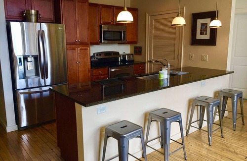 City Center Condo | Elegant 2BR/2BA in the heart of Downtown RVA with secured parking (30 day min)