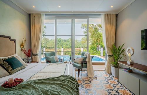 Assagao Villa | ELIVAAS Prive Suntuarios Casa Iris 4 BHK Getaway with Jacuzzi, Pvt Pool & Gazebo