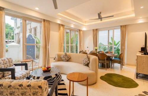 Assagao Villa | ELIVAAS Purple Coral Luxe 5-BHK Villa With Two Pvt Pools & Lift