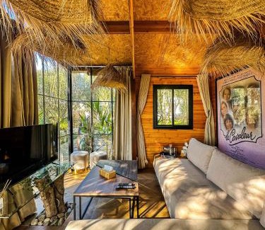 Branes House | Evergreen 1BR Wood Cabin with Bassin & Terrace