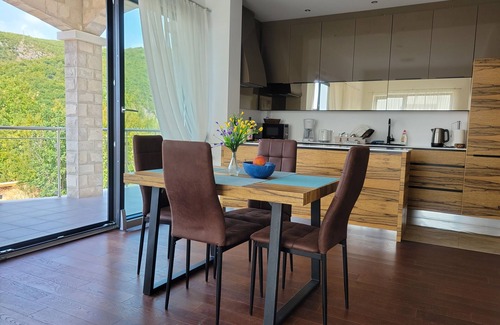 Becici Apartment | Family-friendly 2-Bedroom Sea View Apartment with Huge Terrace, Pools, Spa & Gym
